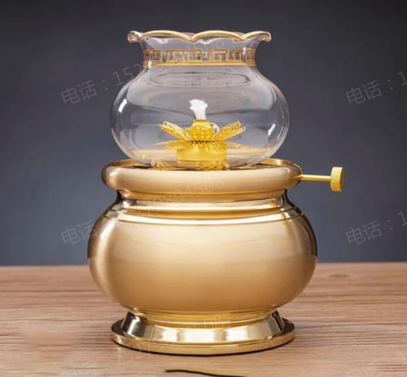 简约金色佛灯