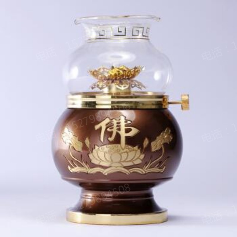 古铜佛灯