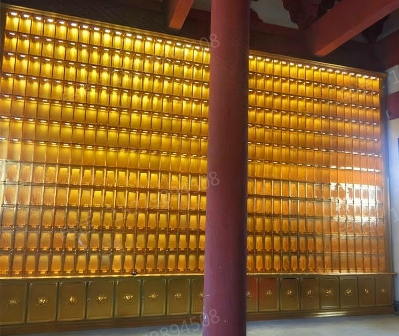 整墙式金色万佛墙